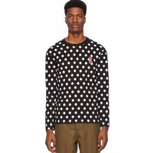 SzM Maison Kitsuné Unisex ACIDE Polka Dot Long Sleeve Shirt - RARE